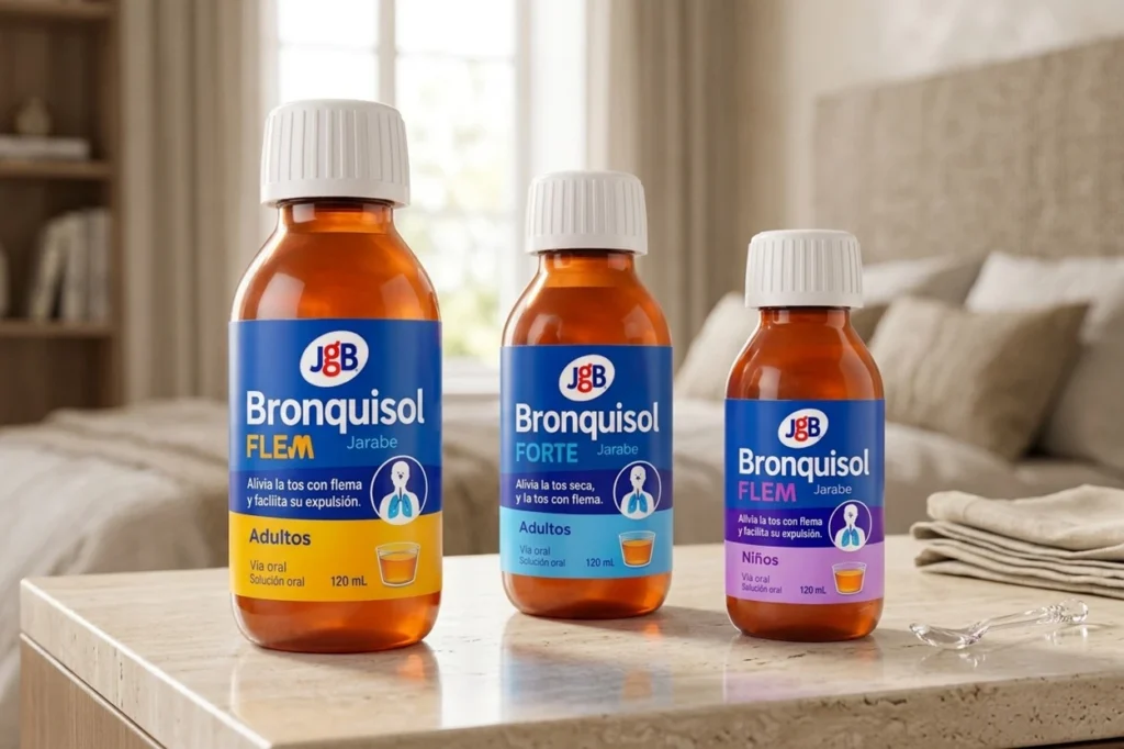 Línea de jarabes Bronquisol FORTE, FLEM Adultos y FLEM Niños